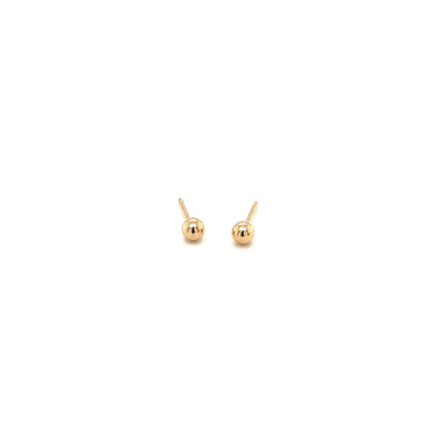 Johanna Brierley Jewellery Design.  14k yellow gold ball earrings. Shop online.