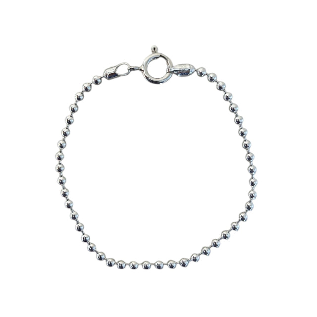 Johanna Brierley Lucky Stone Jewellery 3mm Ball Chain Bracelet