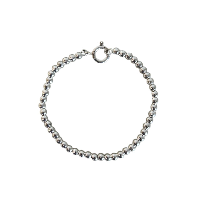 Johanna Brierley Lucky Stone Jewellery 4mm Beaded Chain Bracelet