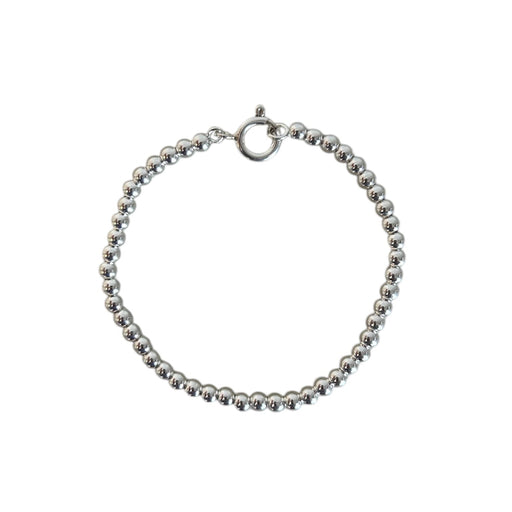 Johanna Brierley Lucky Stone Jewellery 4mm Beaded Chain Bracelet