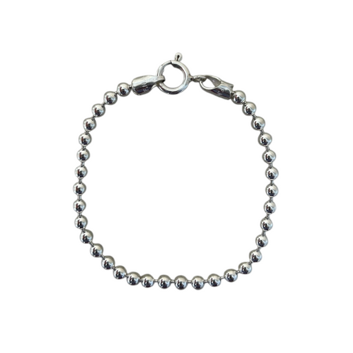 Johanna Brierley Jewellery Design. 4mm sterling silver Ball Chain Bracelet. Shop online. 