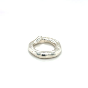 Johanna Brierley Jewellery Design.  Sterling silver blob ring. Shop online.