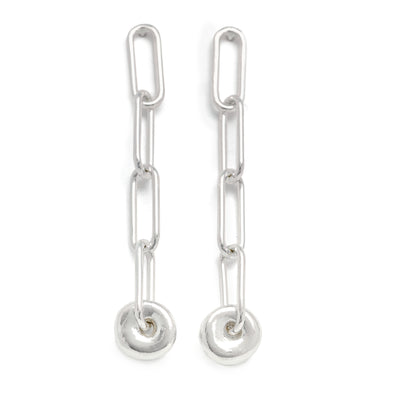 Johanna Brierley Jewellery Design.  Sterling silver lucky stone earrings. Shop online.