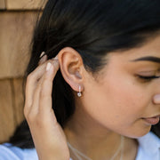 Johanna Brierley Jewellery Design lucky stone hoops. Shop online