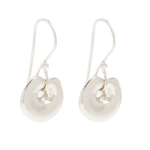 Johanna Brierley Cleo Earrings in sterling silver lucky stone hook earrings