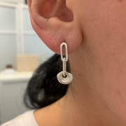 Johanna Brierley Lucky Stone Jewellery Coral Chain Earrings