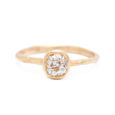 Johanna Brierley Jewellery Design diamond and gold solitaire ring. Shop online