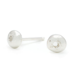 Johanna Brierley Jewellery Design.  Sterling silver lucky stone earrings. Shop online.