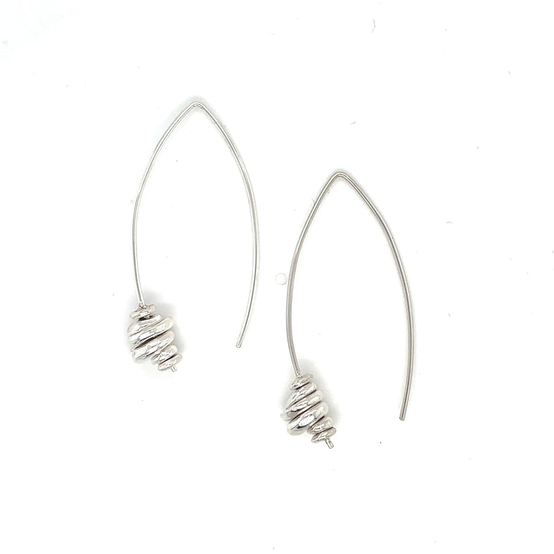 Long Stacked Lucky Stone Earrings