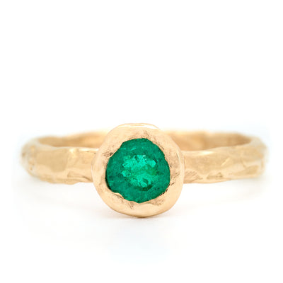 Johanna Brierley Jewellery Design emerald and gold ring. Shop online