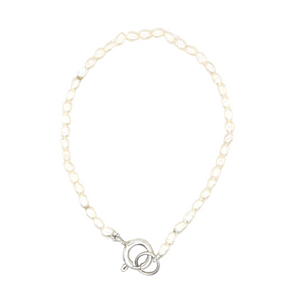 Freshwater pearl sterling silver bracelet. Shop online.