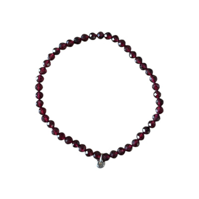 Johanna Brierley Jewellery Design. Garnet Stretchie Baby Bracelet. Shop online.