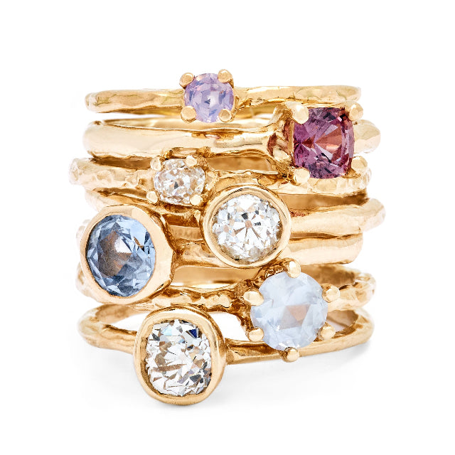 Johanna Brierley Jewellery Design gold sapphire diamonds bands. Shop online