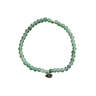 Johanna Brierley Jewellery Design. Green Aventurine Stretchie Baby Bracelet. Shop online.