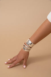 Johanna Brierley Jewellery Design sterling silver melt cuffs. Shop online