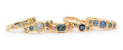 Johanna Brierley Jewellery Design sapphire and diamond and gold rings. Shop online