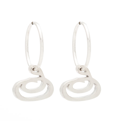 Johanna Brierley Lucky Stone Jewellery Curling Rock Hoops