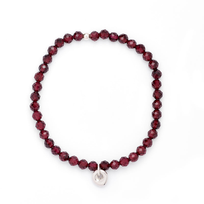 Garnet Stretchie Baby Bracelet