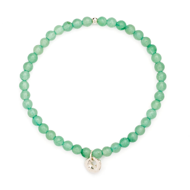 Green Onyx Stretchie Baby Bracelet