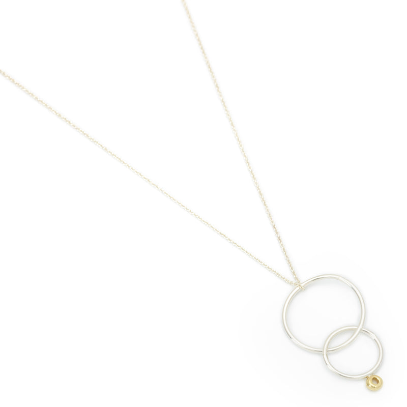 Johanna Brierley Lucky Stone Jewellery Mobile Necklace in Silver and Gold