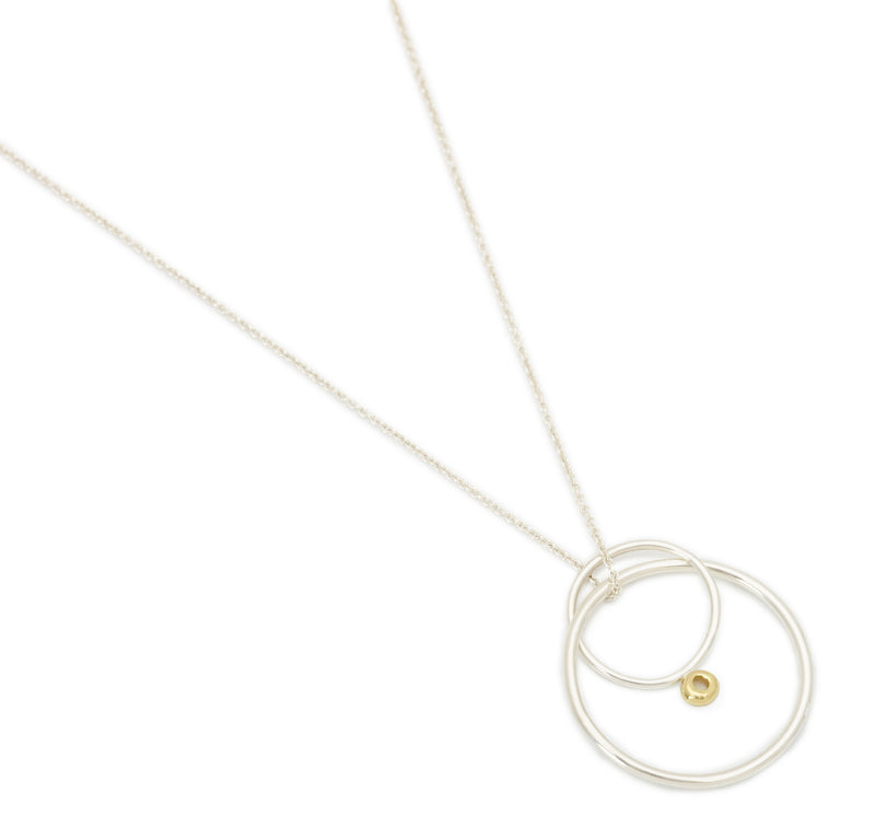 Johanna Brierley Lucky Stone Jewellery Mobile Necklace in Silver and Gold