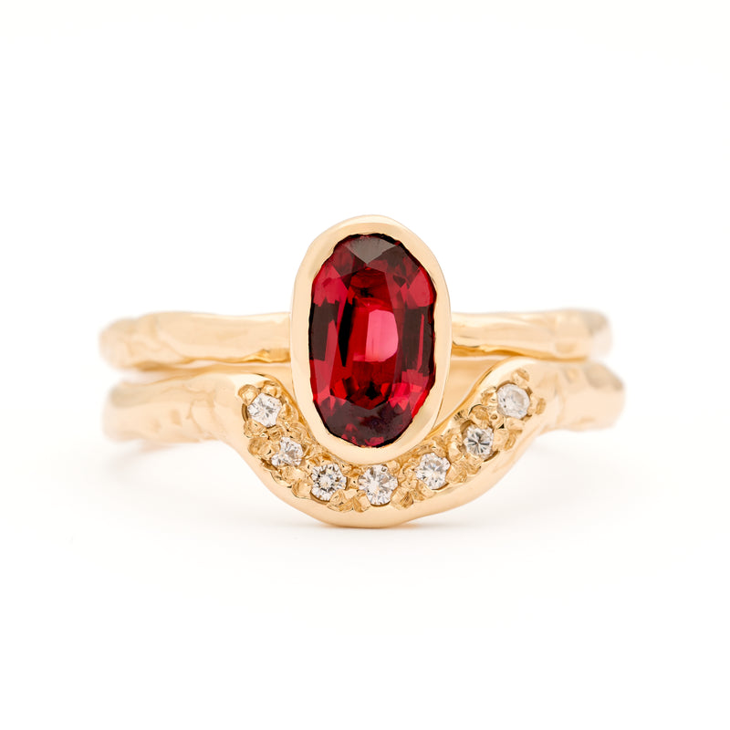 Spinel Solitaire Ring