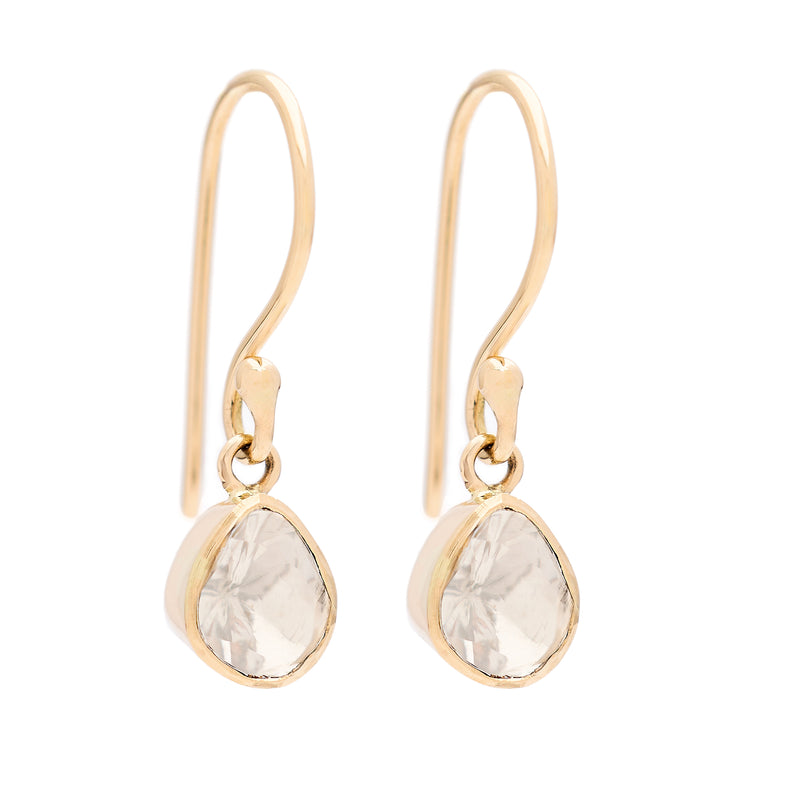 Polki Diamond Drop Earrings