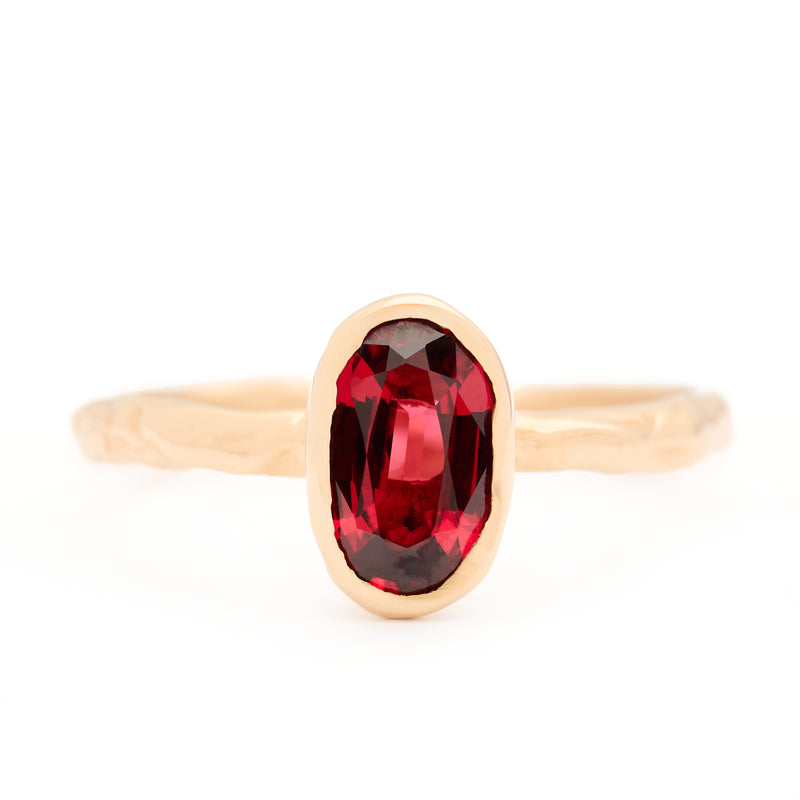 Spinel Solitaire Ring