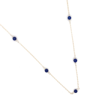 Johanna Brierley Jewellery Design.  Sterling silver lapis confetti necklace. Shop online.