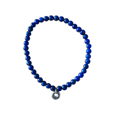 Johanna Brierley Jewellery Design. Lapis Stretchie Baby Bracelet. Shop online.