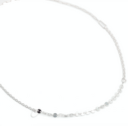 Johanna Brierley Patchwork Necklace in sterling silver layered chain design