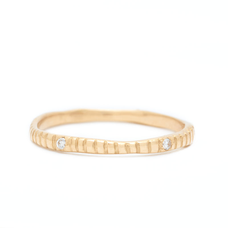 Johanna Brierley Jewellery Design gold band with diamonds. Shop online
