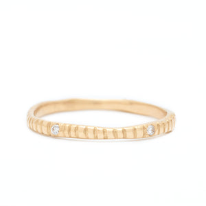 Johanna Brierley Jewellery Design gold band with diamonds. Shop online