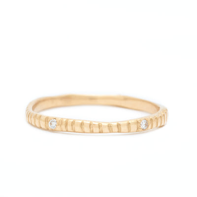 Johanna Brierley Jewellery Design gold band with diamonds. Shop online