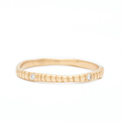 Johanna Brierley Jewellery Design gold band with diamonds. Shop online