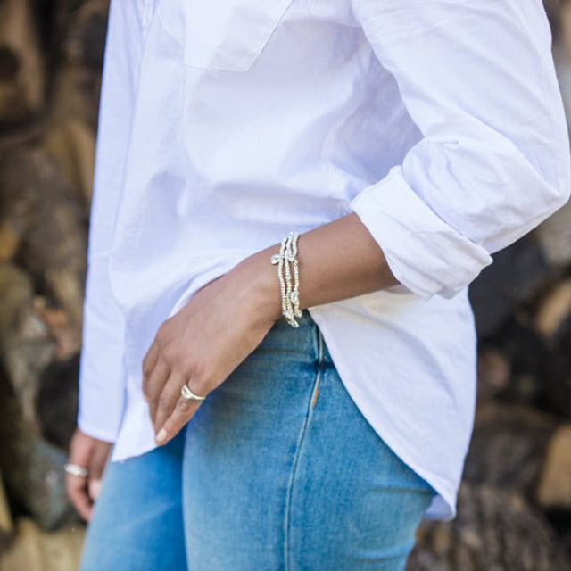 Johanna Brierley Jewellery Design lucky stone bracelet. Shop online