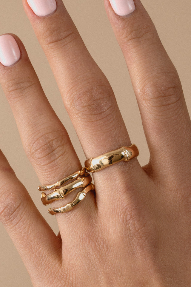 Johanna Brierley Jewellery Design gold rings. Shop online.