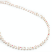 Johanna Brierley Mixed Pearl Necklace with freshwater pearls and sterling silver clasp