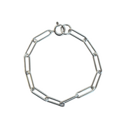 Johanna Brierley Lucky Stone Jewellery Large Paperclip Bracelet