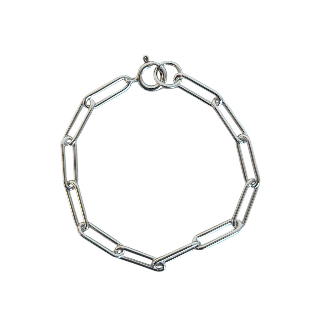 Johanna Brierley Lucky Stone Jewellery Large Paperclip Bracelet