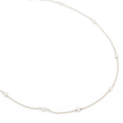 Johanna Brierley Jewellery Design pearl and sterling silver necklace. Shop Online