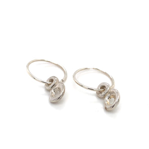 Johanna Brierley Jewellery Design.  Sterling silver lucky stone earrings. Shop online.