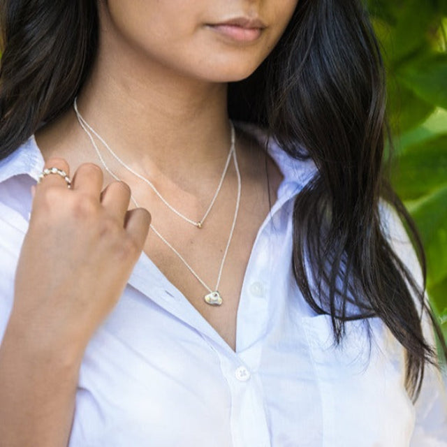 Johanna Brierley Jewellery Design lucky stone necklace. Shop online