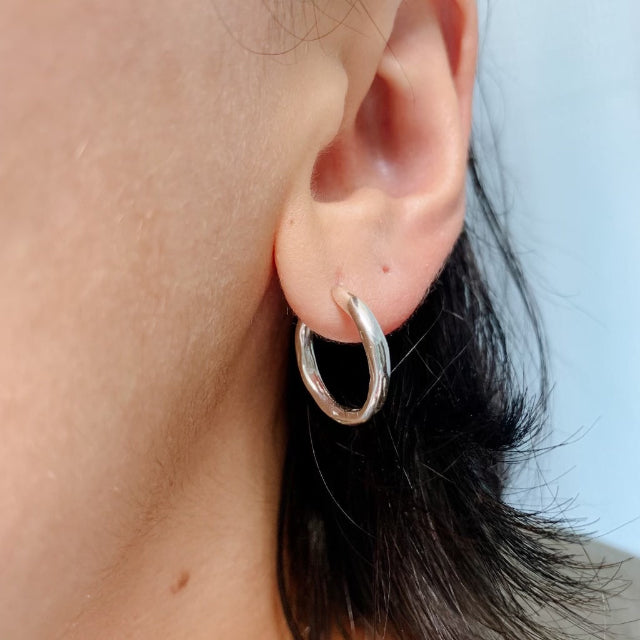 Johanna Brierley Thicker Small Melt Hoop Earrings 