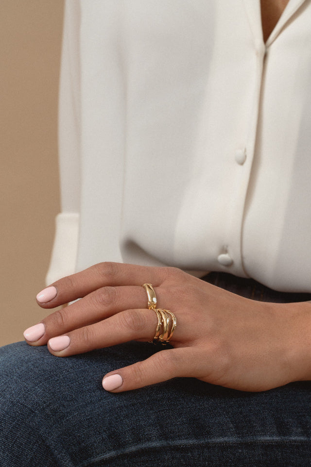 Johanna Brierley Jewellery Design gold rings. Shop online.