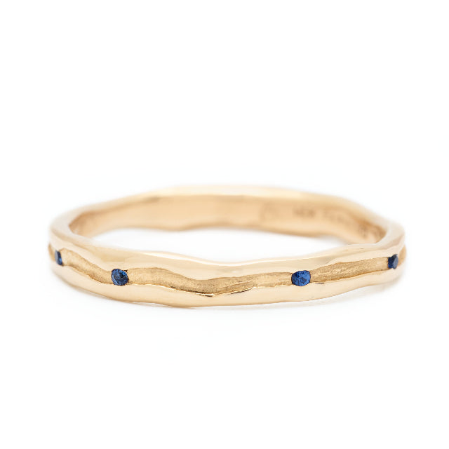 Johanna Brierley Jewellery Design gold and sapphire ring. Shop online