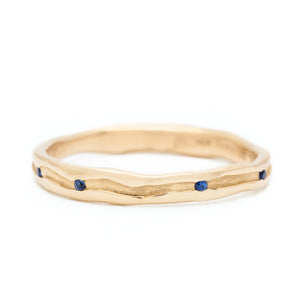 Johanna Brierley Jewellery Design gold and sapphire ring. Shop online