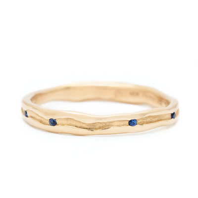 Johanna Brierley Jewellery Design gold and sapphire ring. Shop online