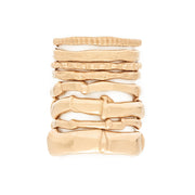 Johanna Brierley Jewellery Design stacked gold rings. Shop online.