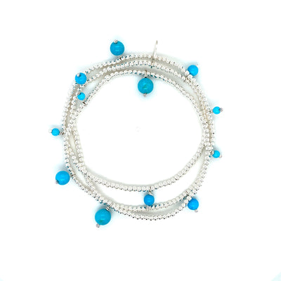 Johanna Brierley Jewellery Design turquoise and sterling silver bracelet. Shop online.